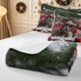 thumbnail image 4 of Erosebridal Christmas Cats Quilt King 3 Pieces,Merry Holiday King Coverlet Set,Red Green,1 Bedspread and 2 Pillowcases, 4 of 7