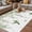 SpringGreen, variant on Watercolor Floral Outdoor Rug for Patio/Deck/Porch, Non-Slip Large Area Rug 5 x 7 Ft, Spring Flowers Birds Plants Gray Plaid Indoor Outdoor Rugs Washable Area Rugs, Camping Rug Carpet Runner