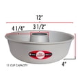 thumbnail image 2 of Fat Daddio's RMP-12 Anodized Aluminum Ring Mold Pan, 12 x 4 inch, Silver, 2 of 2
