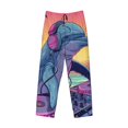 thumbnail image 2 of Vsdgher Hip-Hop DJ Dolphin Print Mens Pajama Pants Sleep & Lounge Pants, PJ Bottoms With elastic waistb and Pockets, 2 of 5