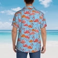 thumbnail image 6 of Haiem Flamingo Printed Hawaiian Shirt for Men - Men’s Casual Beach Summer Shirts - Stretch Fabric with Modern Fit-XX-Large, 6 of 9