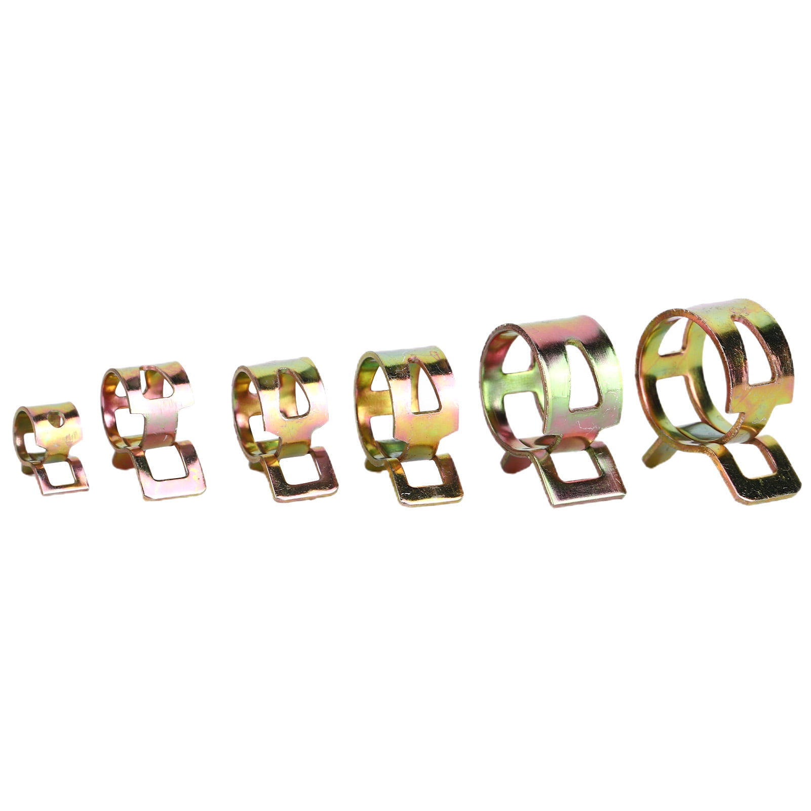 Pipe Clip, 60pcs/Set Tubing Clamp, Spring Clip, Easy Installation Stainless Steel 6 Sizes For