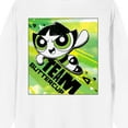 thumbnail image 4 of Powerpuff Girls Team Buttercup Crew Neck Long Sleeve White Adult Sweatshirt, 4 of 4