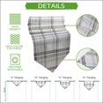 thumbnail image 5 of Black White Check Table Runner Linen Burlap Table Runner 72 Inches Long Farmhouse Line Buffalo Plaid Dresser Scarves for Kitchen Island Coffee Dining Room Party Wedding Banquet Holiday Decor 14"x72", 5 of 8