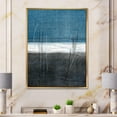 thumbnail image 3 of Designart Teal Meets Grey Abstract Art FLOAT FRAME WALL ART, 3 of 4