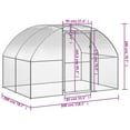 Outdoor chicken coop 3x2x2 m Galvanized steel