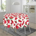 thumbnail image 6 of Watermelon Summer Fruit Round Tablecloth 60 Inch, Decorative Holiday Home Party Table Cloth for Kitchen Dining Picnic Table Cover, 6 of 6