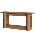 thumbnail image 5 of Resenkos Solid Wood Console Table, Wooden Entryway Side Table, Narrow Sofa Table, Minimalist Living Room Accessory, Sturdy Entryway Furniture, Brown, 5 of 5