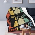 thumbnail image 4 of Football Blanket Sprots Gifts Throw Blankets Cozy Fleece Flannel Blanket Soft Warm Plush Bedding Football Stuff Room Decor Gift for Boys Girls Men Women Teens for Couch Sofa Bed 60"X50", 4 of 5
