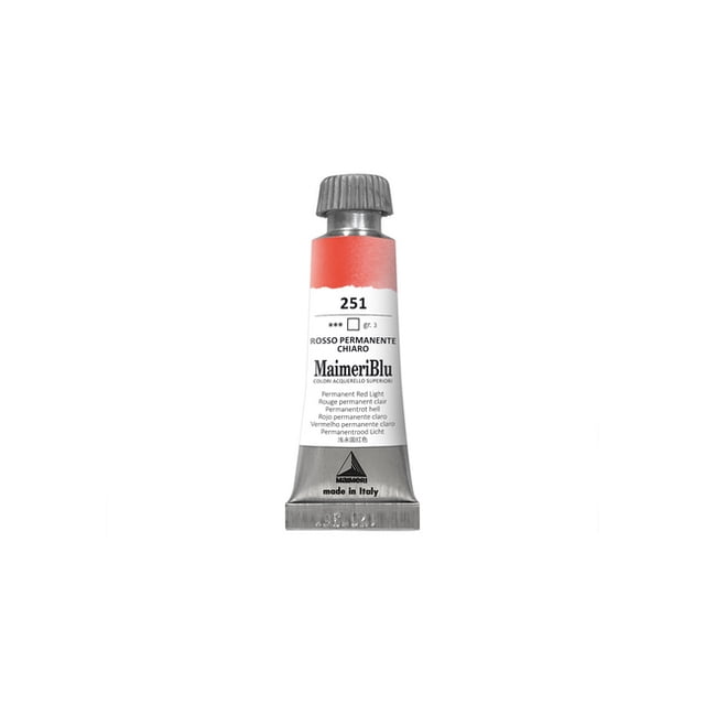 DIXON TIC/ DALER/LYRA/DAS M1609251 MAIMERIBLU PRO Aquarelle 12ML Rouge Clair PERMANENT