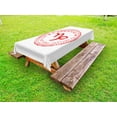 thumbnail image 1 of Zodiac Capricorn Outdoor Tablecloth, Monochrome Horoscope Symbol with Grunge Stars and Circle Frame, Decorative Washable Fabric Picnic Tablecloth, 58 X 104 Inches, Vermilion and White, by Ambesonne, 1 of 2