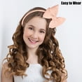 thumbnail image 5 of Unique Bargains Bow Headband Fashion Cute Polyester Hairband for Teenager Flesh Pink 5.9x4.4 Inch, 5 of 7