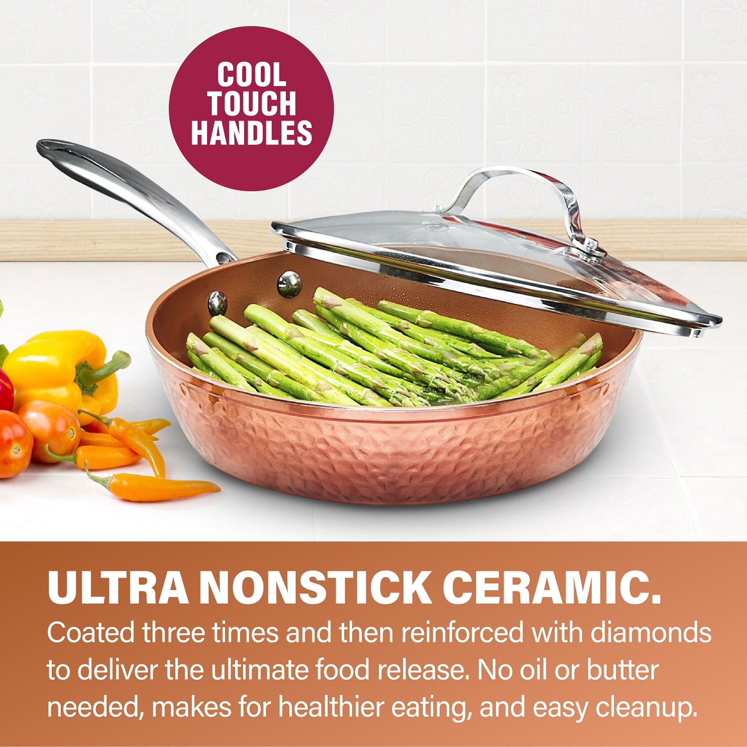 Copper Gotham™ Steel Pans  Newest non-stick cookware made with ceramic and  titanium!
