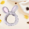 thumbnail image 4 of Ear Peluche Diadema Skincare Soft Women Girls ve Face Grey Gris Zulema Lavado de la cara de la cara, 4 of 8