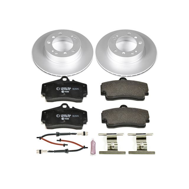 Power Stop Rear Euro-Stop ECE-R90 Certified Brake Pad and Rotor Kit ESK857