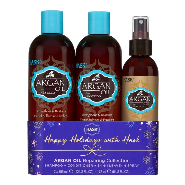 ($16 Value) HASK Argan Oil from Morocco Sulfate-Free Repairing Shampoo