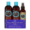 ($16 Value) HASK Argan Oil from Morocco Sulfate-Free Repairing Shampoo, Conditioner, 5-in-1 Leave-In Spray Hair Care Set, 3pc.