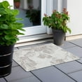 thumbnail image 6 of Addison Rugs Chantille Indoor/Outdoor Transitional Floral Ivory Washable Rectangle Rug, 1'8" x 2'6", 6 of 6