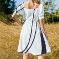 thumbnail image 4 of Black Pearls Sleeveless Dress womans clothing Dress vintage Woman clothes, 4 of 6