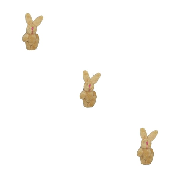 Conejo de peluche Billuyoard colgante para llavero Marrón claro 6cm