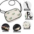 thumbnail image 4 of Women's Crossbody Phone Bag Small Wallet Purse with Detachable Rope Strap Travel Handbags Emerald Green Hearts Pattern, 4 of 7