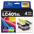 thumbnail image 1 of Paquete de 4 cartuchos de tinta LXtek LC401XL para impresora Brother, 1 of 6