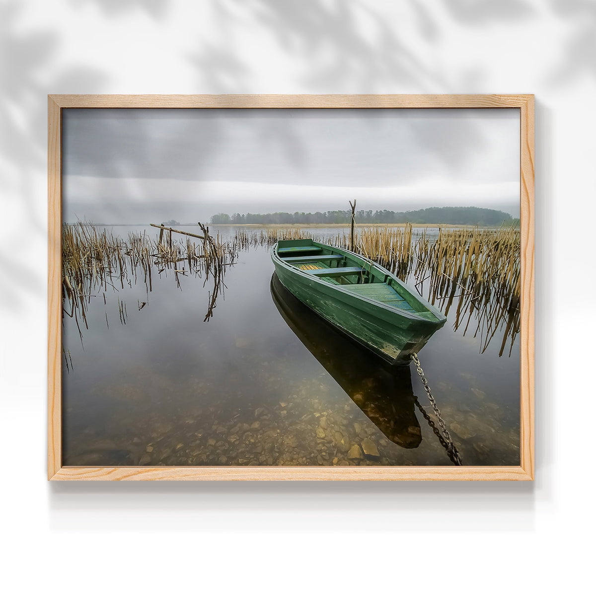 Green One by Mike Calascibetta - Restickable Framed Giclée Print