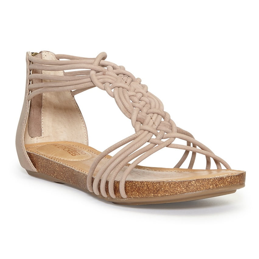 cushioned flat sandals