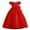 Red, variant on Odeerbi Girls Dresses Flower Girl Dress Kids Sleeveless Princess Dress Bow Tie Lace Flowers Mesh Dress Tufted Dress