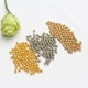 thumbnail image 2 of Cateissary 100 piezas de cuentas de bola redondas con agujeros, cuentas espaciadoras de cobre dorado DIY, suministros de joyería hechos a mano, Artesanía 3mm, 2 of 6