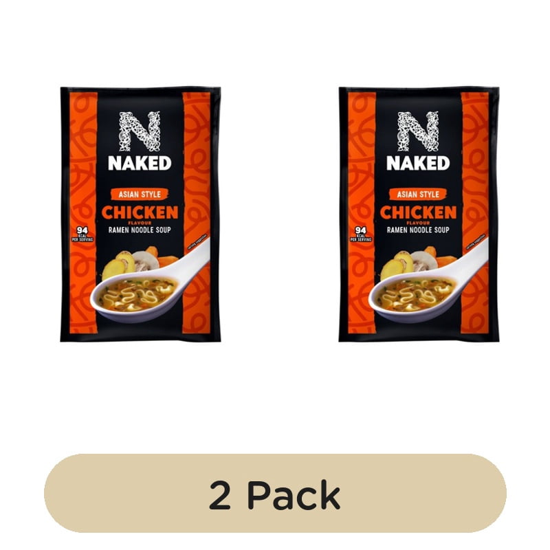 Naked Noodle Ramen Asian Chicken Soup 25g, British Import (Pack of 2)
