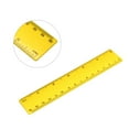 thumbnail image 5 of Uxcell 15cm 6 inches Plastic Straight Ruler Yellow Measuring Tool, 5 of 5