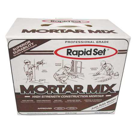 RAPID SET GRA-RSMM-25 Concrete Patch and Repair, 25 lb, Box,