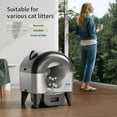 thumbnail image 5 of OMCPET Self Cleaning Cat Litter Box,Smart Automatic Litter Box with Wifi APP Control,100L Large Capacity,Balck, 5 of 10