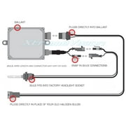 XtremeVision H11 H8/H9 HID Xenon Bulbs - 4300K 5000K 6000K 8000K 10000K