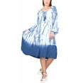 thumbnail image 1 of Women's Summer Print Casual Dress, Sun Dress, Tie-Dye Prints Casual or Office, 1 of 2