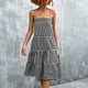 thumbnail image 4 of Vestidos Para Mujer Vestidos Casuales de Moda Sling Cintura Media Con Cuello en V Sin Mangas Vestido A Rayas Sin Tirantes Odeerbi  ODB156282, 4 of 7