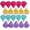 Multicolored, variant on Triangle Puffs, Makeup Sponge Set 20 count, Applicators for Foundation, , Blush Large Pack ()