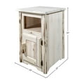 thumbnail image 2 of Montana Collection End Table w/ Door, Right Hinged, Clear Lacquer Finish, 2 of 5