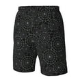 thumbnail image 6 of Uemuo Spider Web Black Pattern Men's Swim Trunks Hawaiian Beach Bathing Suit Swimsuits Beach Quick-Dry Shorts with Pockets-Small, 6 of 9