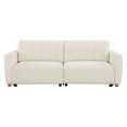 thumbnail image 3 of Serta Grant Scandinavian Convertible Sofa with Queen Size Sleeper, Ivory Boucle Fabric, 3 of 10