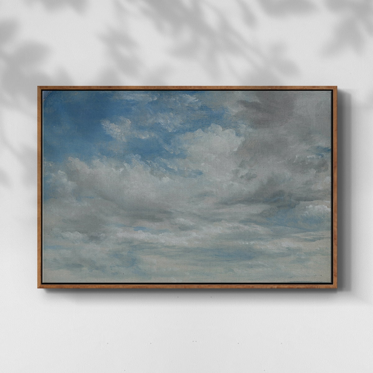 Vintage Landscape-CCCLXIX By Wexford Home Framed in Walnut Wood Gallery Wrapped Canvas 25 in. x 37 in.