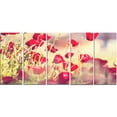 thumbnail image 2 of Poppy Flowers on Light Background - Floral Canvas Art Print, 2 of 3