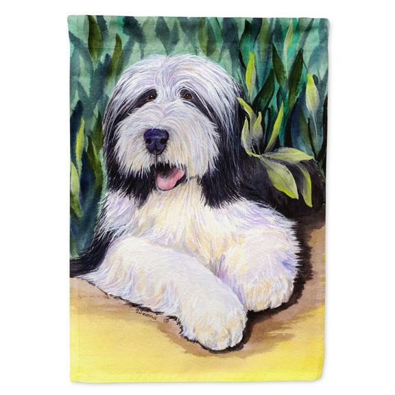 Bearded Collie Flag Canvas House Size