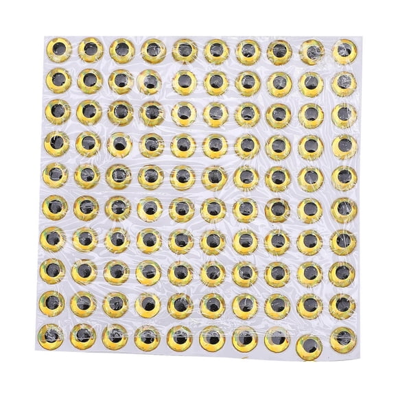 Fish Eye Stickers Fishing Lures 3D Holographic Simulation Artificial Fishing Lures Gold Eye Stickers Set
