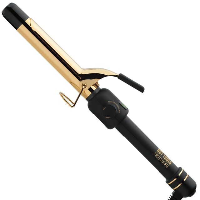 Rizador digital profesional Hot Tools de oro de 24 quilates de 1 pulgada, 1 unidad.