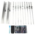 thumbnail image 2 of Brochettes, 9 Pcs Brochettes Plates Portables pour Viande, 2 of 7