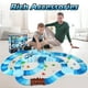 thumbnail image 2 of Juego de 264 pistas de carreras de tiburones para niños, juguetes mágicos que brillan en la oscuridad, 2 pistas de coches de tiburón, juego de pistas flexibles para bricolaje, regalo de cumpleaños par, 2 of 7
