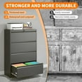 thumbnail image 6 of 4 Drawer Lateral File Cabinet with Lock Heavy Duty Large Metal Filing Cabinet Home Office Cabinets Wide Steel Cabinets for Legal/Letter Size,Assembly Required, 6 of 13