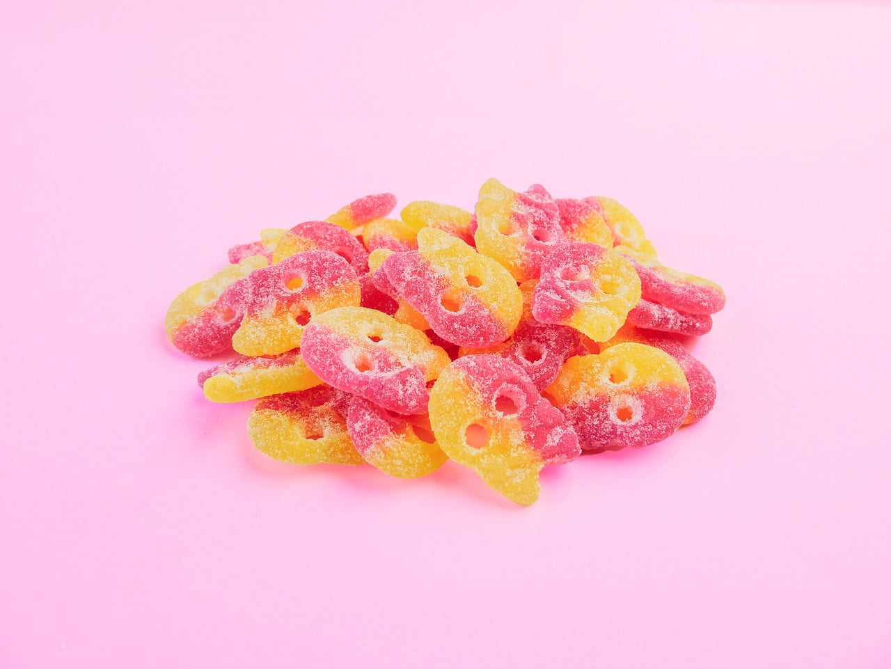 BUBS Swedish Candy Sour and Sweet Gummy Candy Mix, Strawberry Vanilla, Tutti Frutti, Lemon Raspberry, Banana Toffee, Vegan, 10 oz. Gluten Free, Vegan